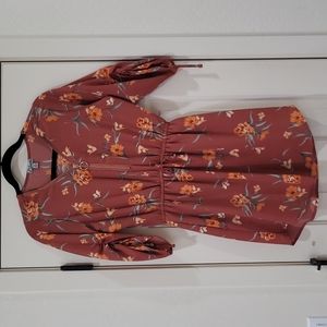 J FOR JUSTIFY Floral Tunic/Dress Size S Fall colors